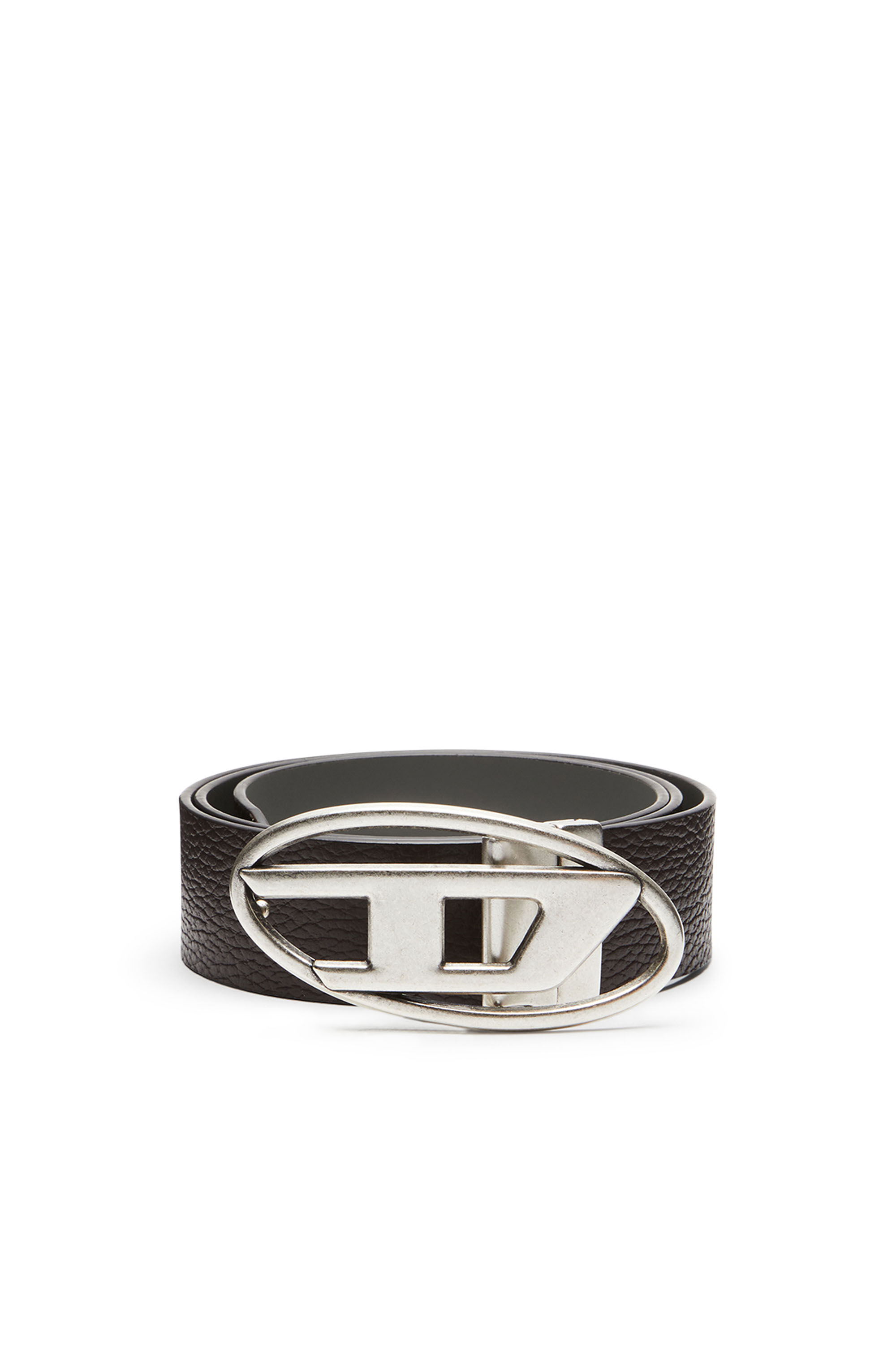 Diesel - B-1DR REV II, Man's 3.9cm reversible leather belt in Dark Brown - 1