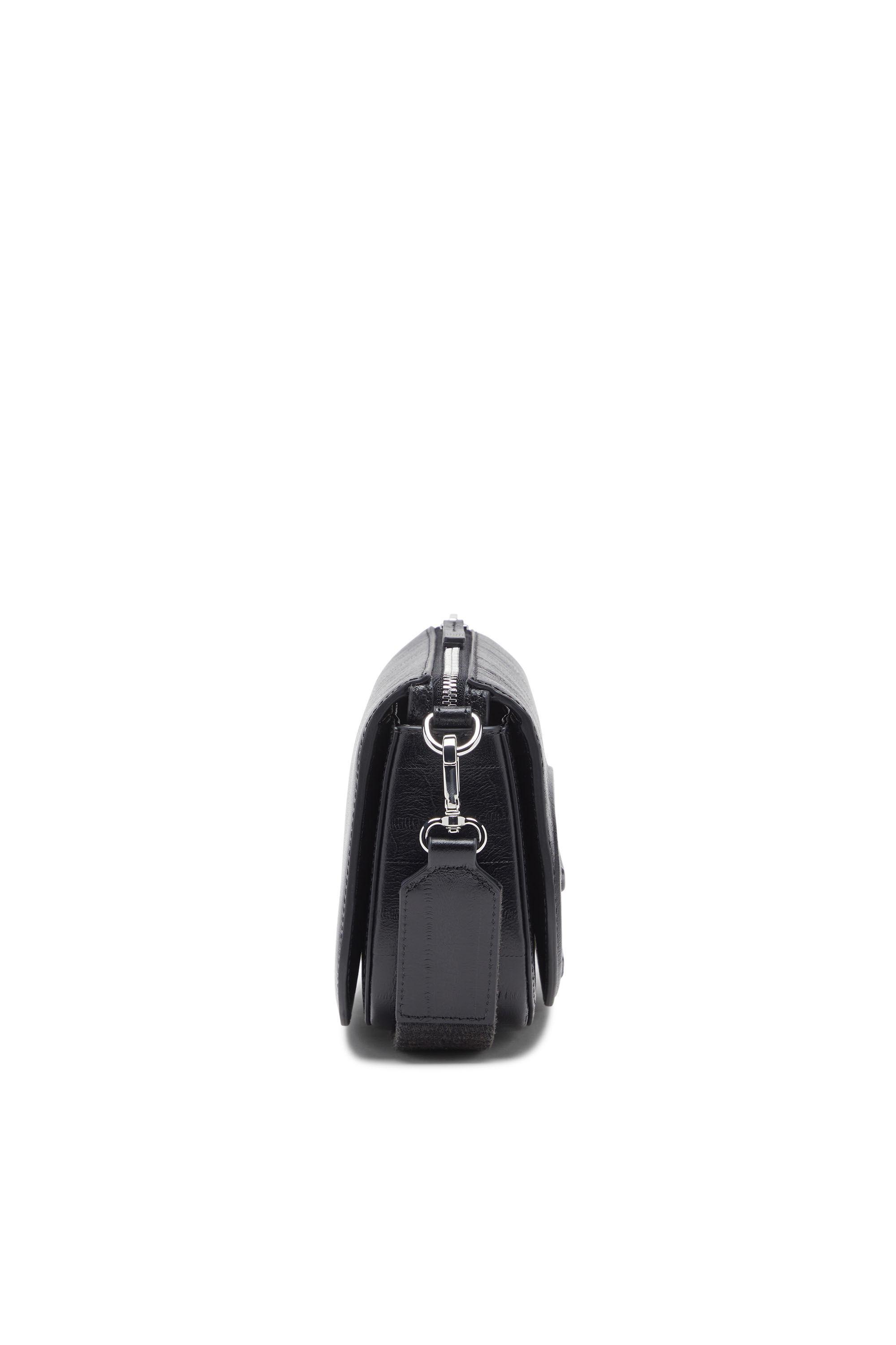 Diesel - 1DR CAMERA BAG, Unisex's 1DR-Camera bag in eel-effect leather in Black - 3