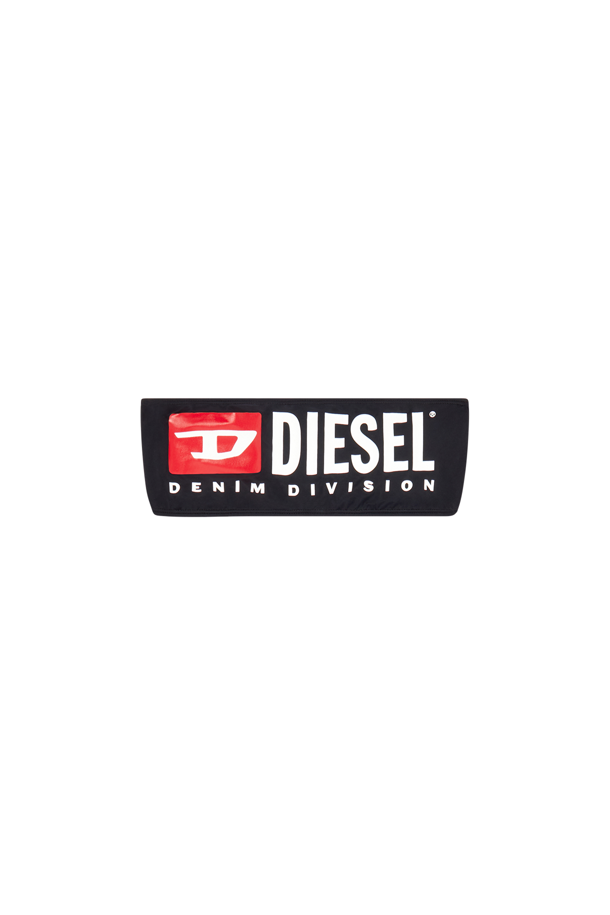 Diesel - BFB-BRYNA, Woman's Bandeau bikini top with maxi logo in Black - 4